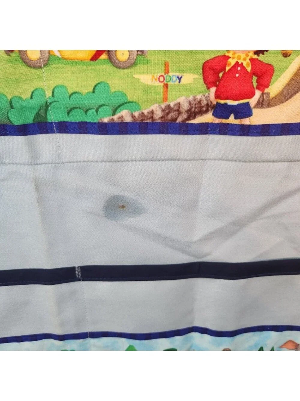 Vintage Noddy in Toyland Fabric Wall Hanging Organizer Pockets Toytown Decor